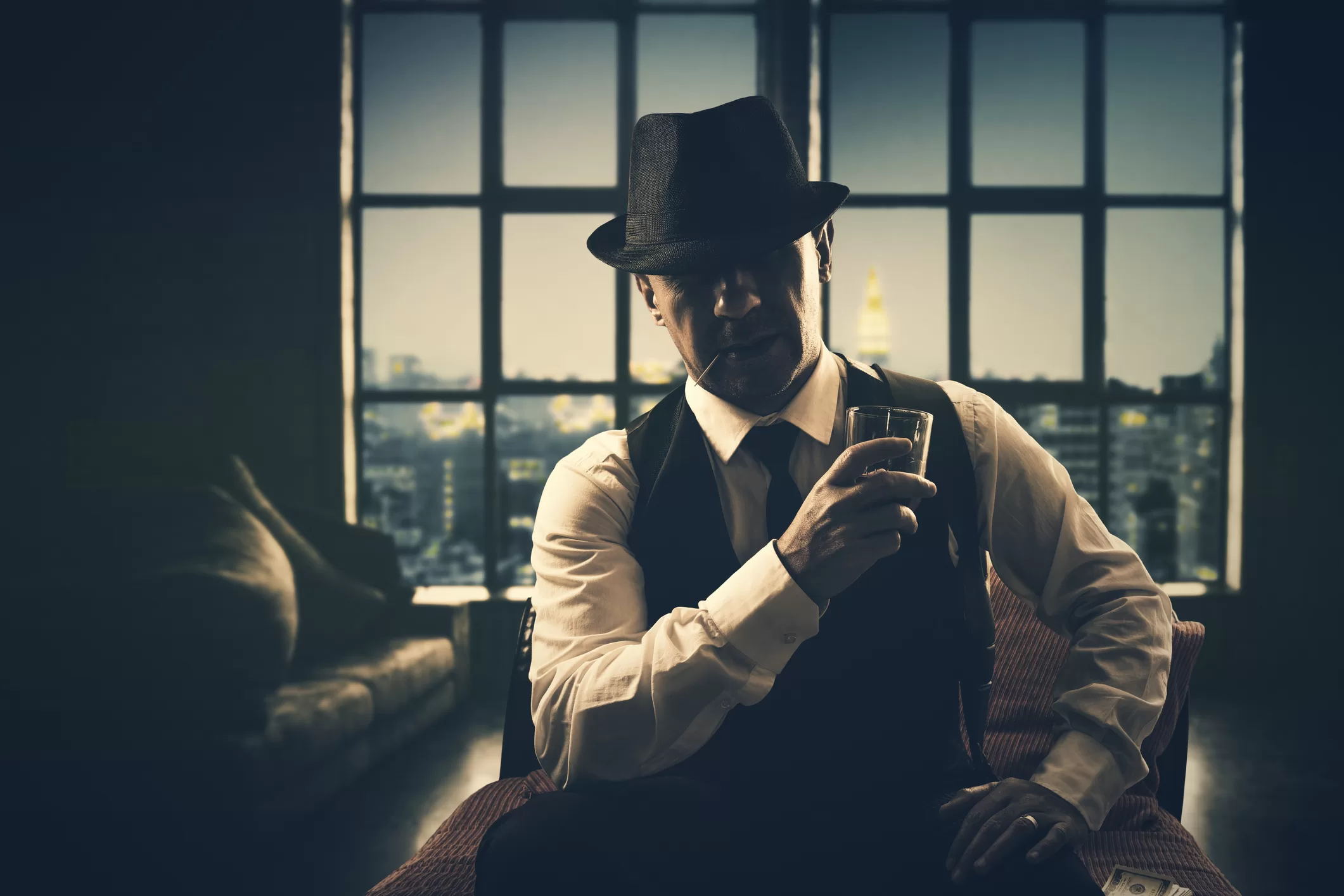 retro mafia gangster